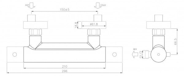 Bateria prysznicowa z termostatem 4021