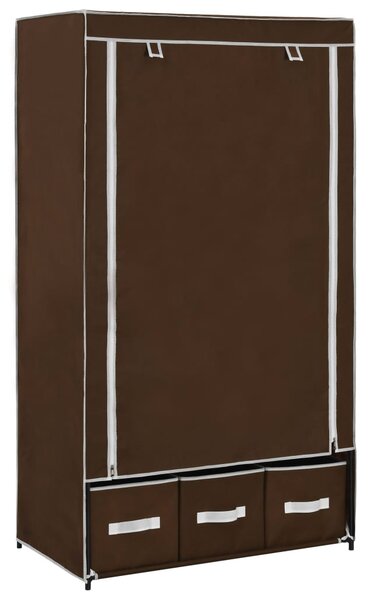 Szafa, brązowa, 87x49x159 cm, materiałowa