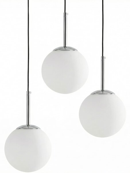 NOWOCZESNA POTRÓJNA LAMPA CHROMOWANA FREDICA W3