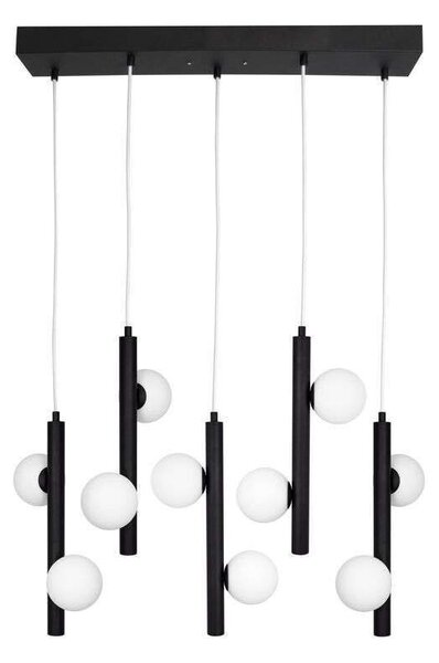 Globen Lighting - Pearl 5 Lampa Wisząca Black