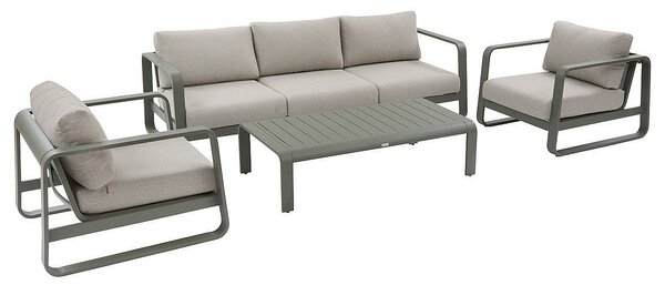 Zestaw aluminiowy ISABELLA dla 5 osób (oliwkowy)