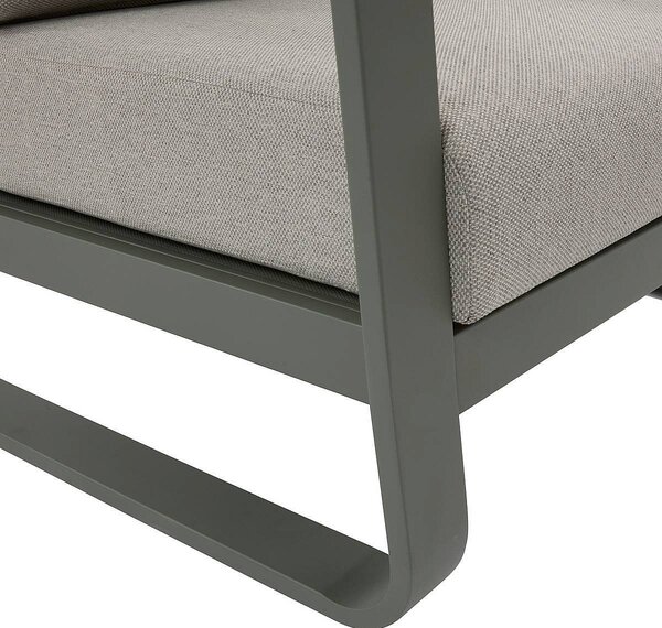 Zestaw aluminiowy ISABELLA dla 5 osób (oliwkowy)