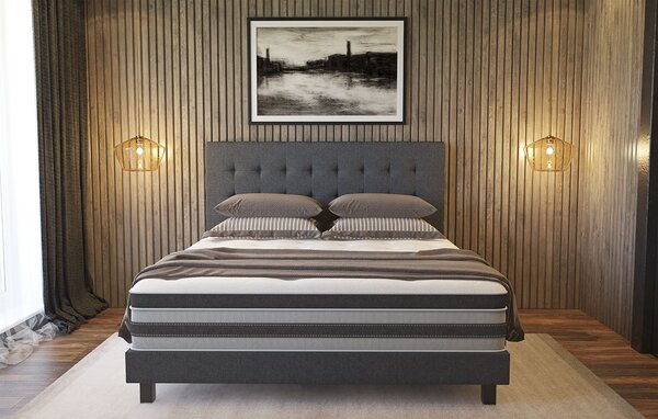 Przewiewny materac łączący w sobie współczesny design i wspaniałe właściwości anatomiczne Columbus 2.0, 90x200 cm