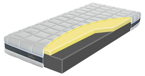 Miękki materac z podwójną warstwą piany pamięciowej w rdzeniu Klinmam Comfort Visco, 90x200 cm