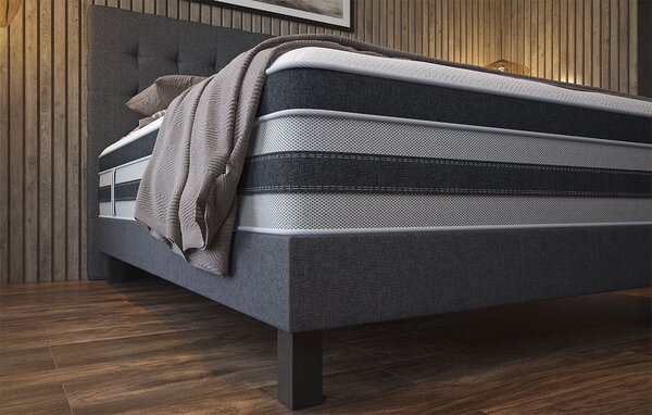 Przewiewny materac łączący w sobie współczesny design i wspaniałe właściwości anatomiczne Columbus 2.0, 90x200 cm