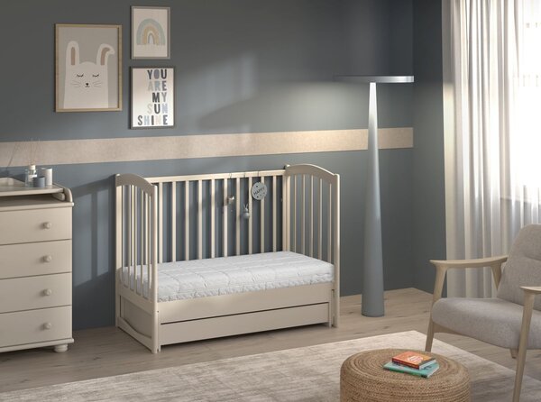 Materac do łóżeczka dziecięcego dla Waszego niemowlęcia Baby White, 60x120 cm