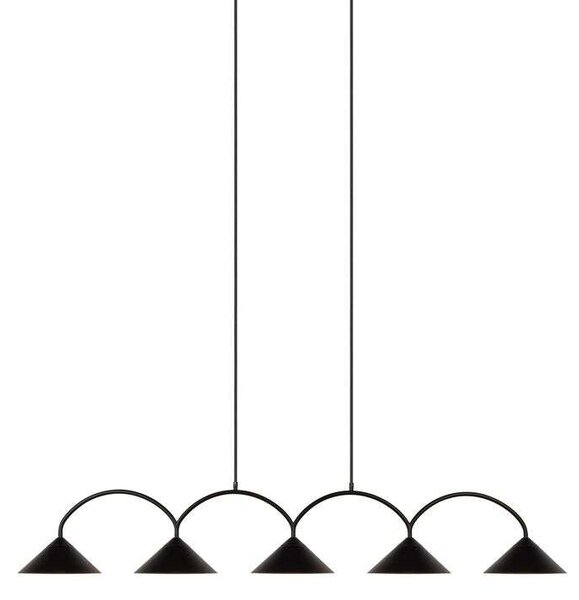 Globen Lighting - Curve 5 Lampa Wisząca Black Globen Lighting
