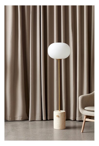 Audo Copenhagen - JWDA Lampa Podłogowa Travertine/Brushed Brass