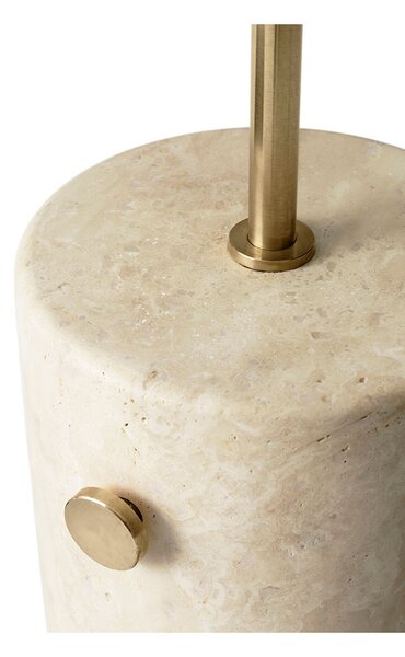 Audo Copenhagen - JWDA Lampa Podłogowa Travertine/Brushed Brass