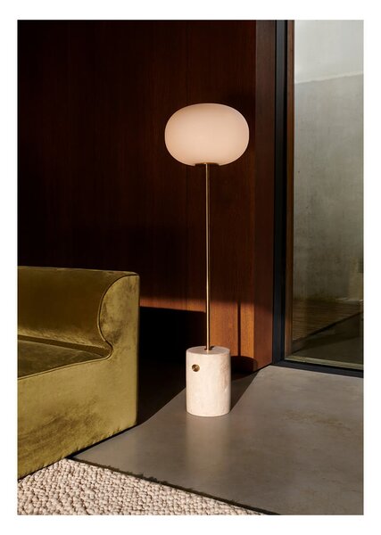 Audo Copenhagen - JWDA Lampa Podłogowa Travertine/Brushed Brass