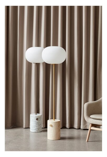 Audo Copenhagen - JWDA Lampa Podłogowa Travertine/Brushed Brass