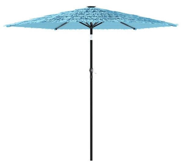 Parasol ogrodowy na stalowym słupku, niebieski, 223x223x213 cm