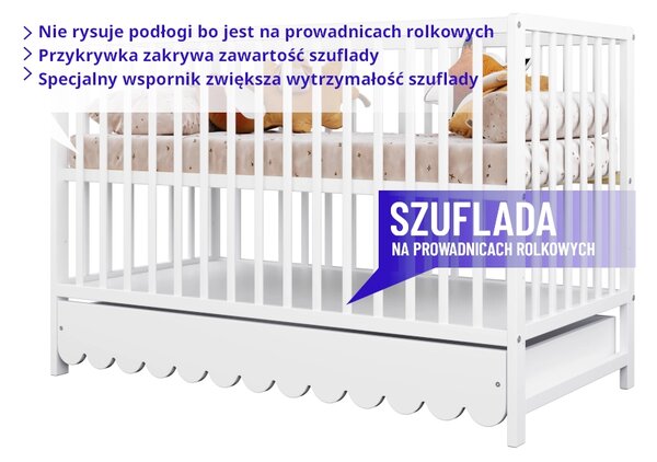 Łóżeczko-Sofa 120x60 Mimi - Kaszmir