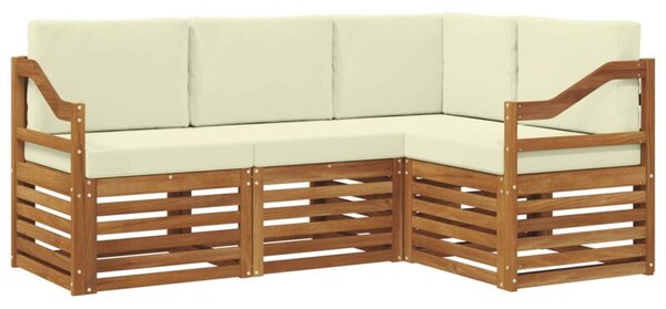 Zestaw mebli ogrodowych z litego drewna akacjowego w nowoczesnym designie