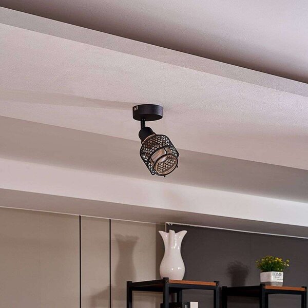 Lindby - Eudoria Lampa Sufitowa Black/Gold