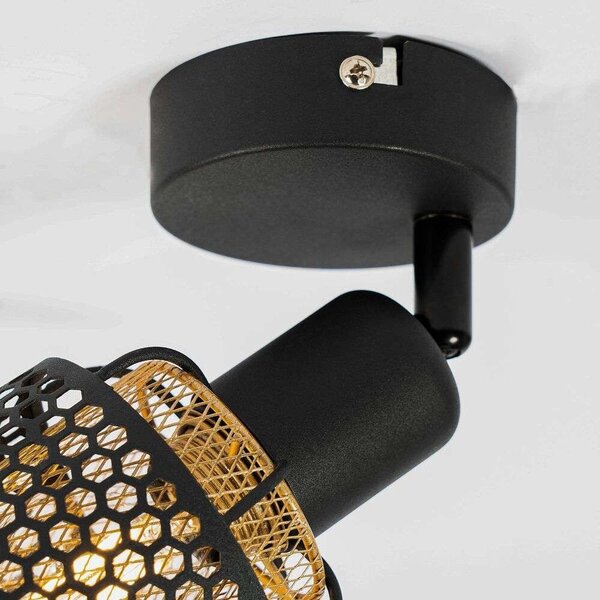 Lindby - Eudoria Lampa Sufitowa Black/Gold