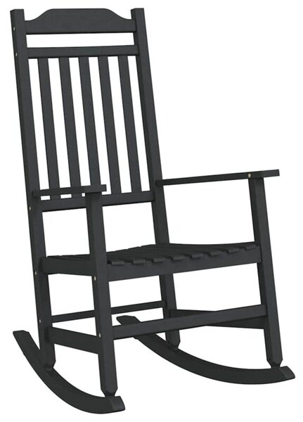 Fotel bujany czarny 84 x 65 x 114 cm żywica