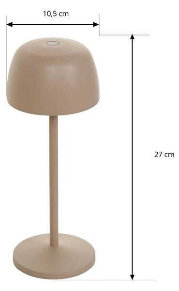 Lindby - Arietty Portable Lampa Stołowa Sand Beige