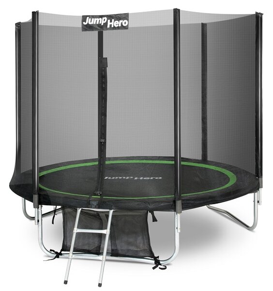 Trampolina ogrodowa z siatką zewnętrzną 244cm Jump Hero 8FT