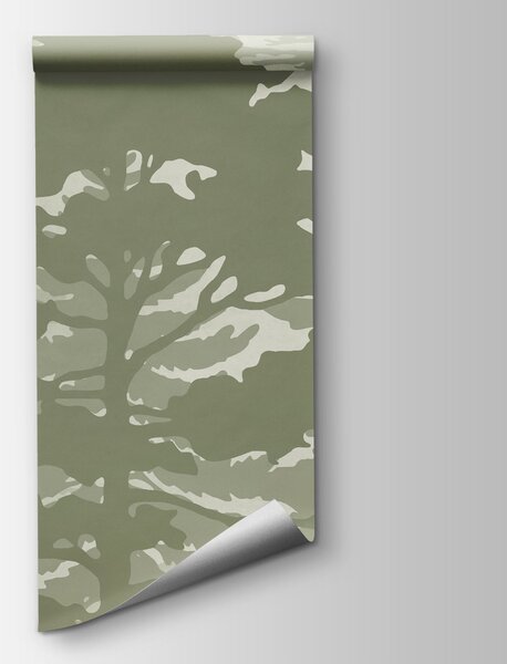 Fototapeta Grupa drzew, nad którymi latają ptaki, Fototapety Natura, Popularne Fototapety, t01007v3 - Tapeko.pl