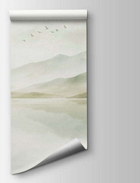 Fototapeta Łódź na jeziorze, Fototapety Natura, Popularne Fototapety, t01026v2 - Tapeko.pl