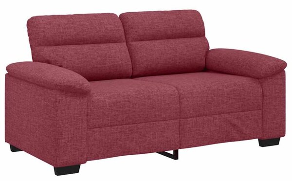Sofa 2-osobowa w kolorze czerwonego wina 160x81x84 cm tkanina