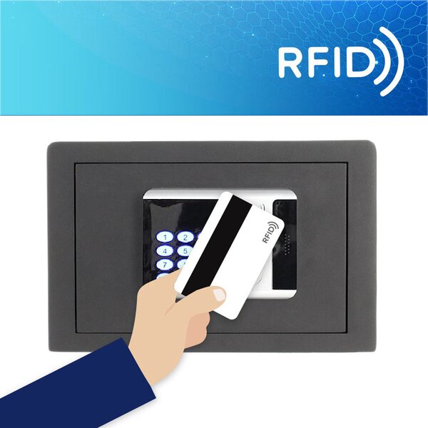 Sejf meblowy elektroniczny RFID 1, 250 x 350 x 250 mm, RFID chip/karta