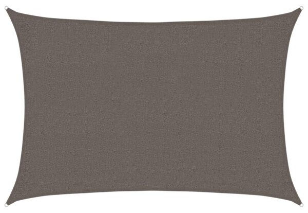 Żagiel przeciwsloneczny, 160 g/m², antracytowy, 2x3 m, hdpe