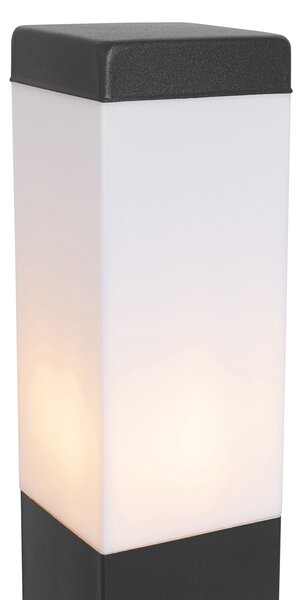 Lampa ogrodowa ciemnoszara 45 cm z gniazdem IP44 - Malios