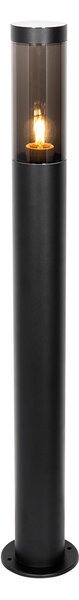 Nowoczesna lampa ogrodowa na słupek czarna 110 cm IP44 - Rox