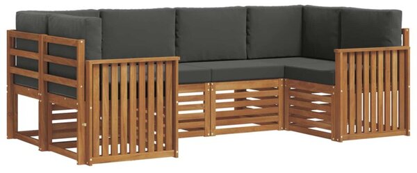 Zestaw mebli ogrodowych z litego drewna akacjowego w nowoczesnym designie