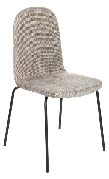 Krzesło Malmo Steel, tapicerowane, na metalowych nóżkach, w stylu skandynawskim, wygodne, do jadalni, do kawiarni, do hotelu