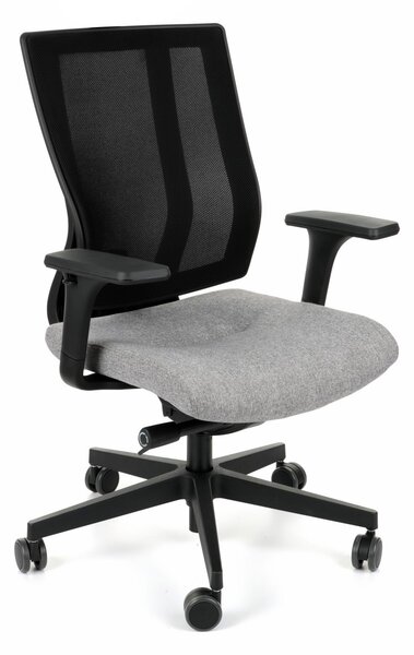 Krzesło MaxPro BS - nowoczesny fotel biurowy, obrotowy, wygodny, siatkowy, ergonomiczny