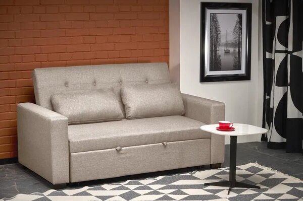 Beżowa sofa wypoczynkowa z funkcją spania K8-K13