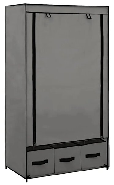 Szara składana materiałowa szafa P1-M56