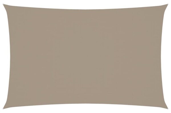 Prostokątny żagiel ogrodowy, tkanina oxford, 2x5 m, taupe