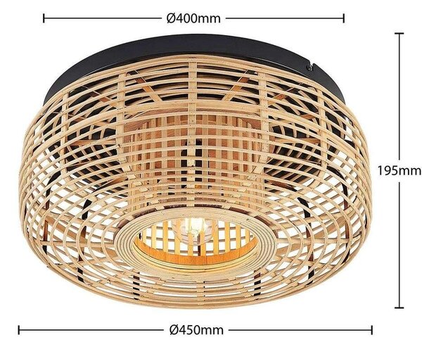 Lindby - Ollena Lampa Sufitowa Wood