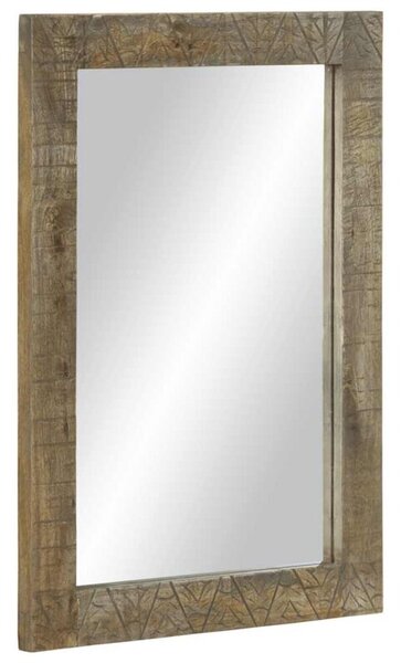 Lustro łazienkowe 50x2,5x70 cm drewno lite mango