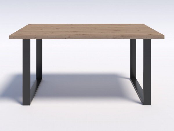 Stół w stylu modern loft NERO 160/90 - Dąb Artisan