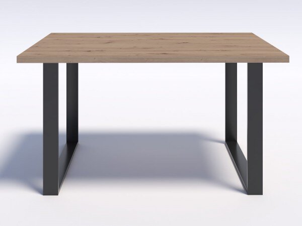 Stół w stylu modern loft NERO 140/90 - Dąb Artisan