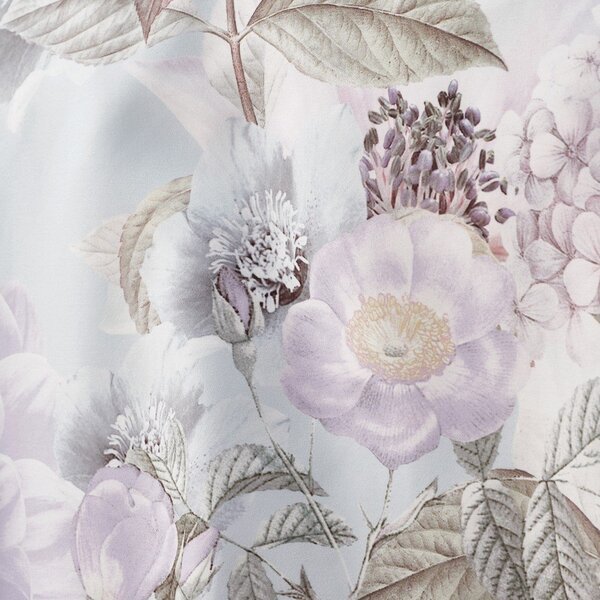 Jasnoniebieska pościel jednoosobowa 135x200 cm Floral Serenity – RHS