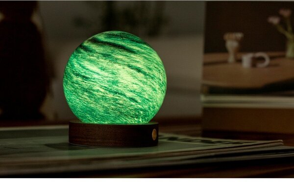 Ciemnobrązowa/w ciemnym naturalnym kolorze dekoracja świetlna na USB ø 8 cm Stellar Ocean – Gingko