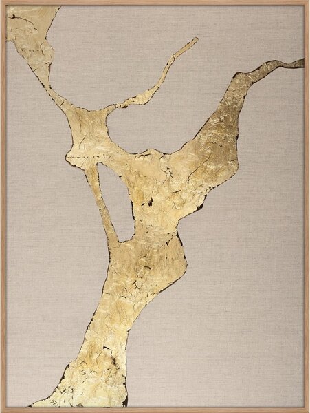 Ręcznie malowany obraz 90x120 cm Wild Horizon Gold – Malerifabrikken