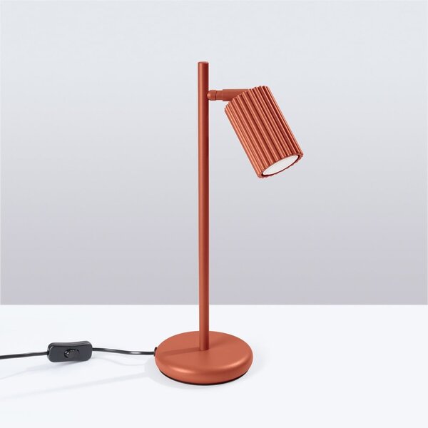 Ceglasta lampa stołowa (wysokość 43 cm) Gleam – Sollux