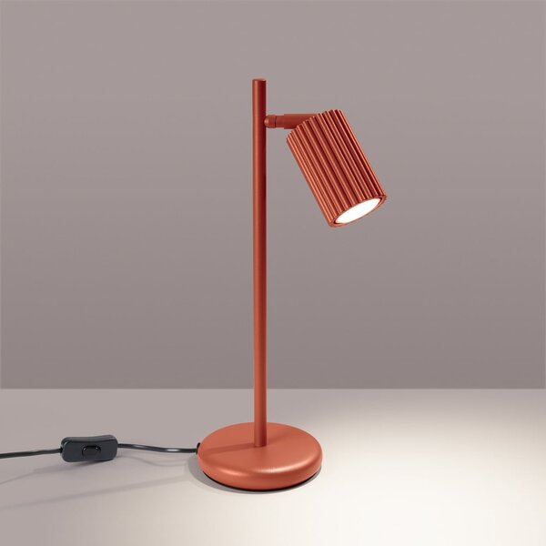 Ceglasta lampa stołowa (wysokość 43 cm) Gleam – Sollux