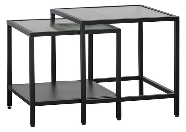 Szklane stoliki zestaw 2 szt. 50x50 cm Bronco – Unique Furniture