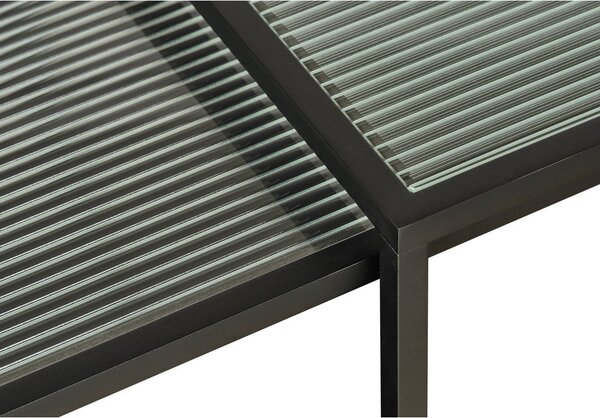 Szklane stoliki zestaw 2 szt. 50x50 cm Bronco – Unique Furniture
