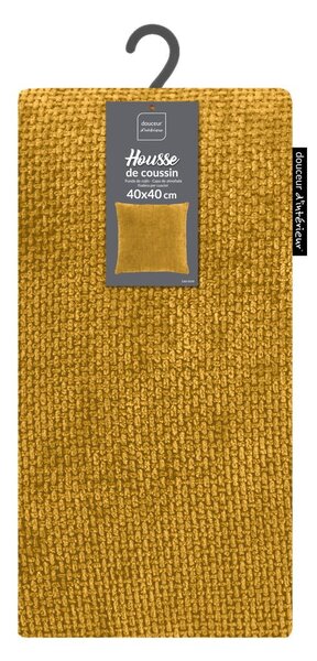 Poszewka na poduszkę z szenilu 40x40 cm Leo – douceur d'intérieur