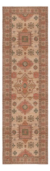 Różowo-pomarańczowy dywan z mieszanki juty tkany ręcznie 60x230 cm Lana Jute – Flair Rugs