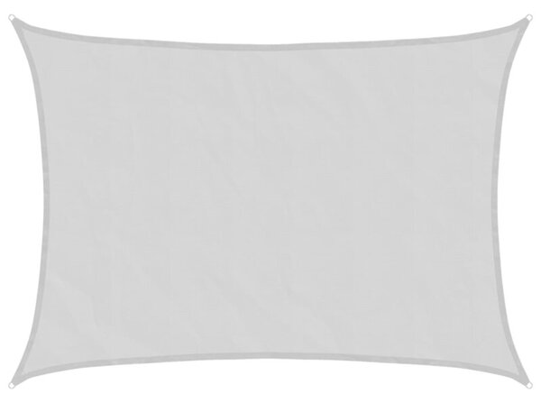Żagiel przeciwsłoneczny, jasnoszary, 7x5 m, 100% poliester